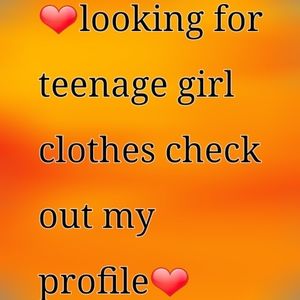 Teenage girls clothing